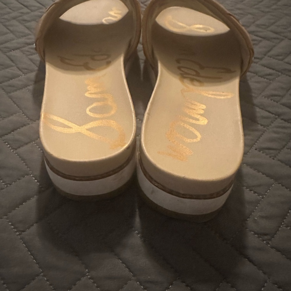 Sam Edelman Beige Slide Sandals - Picture 3 of 4